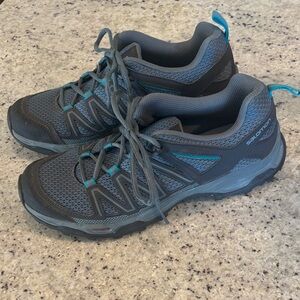 Salomon Charcoal and Aqua Trail Shoes